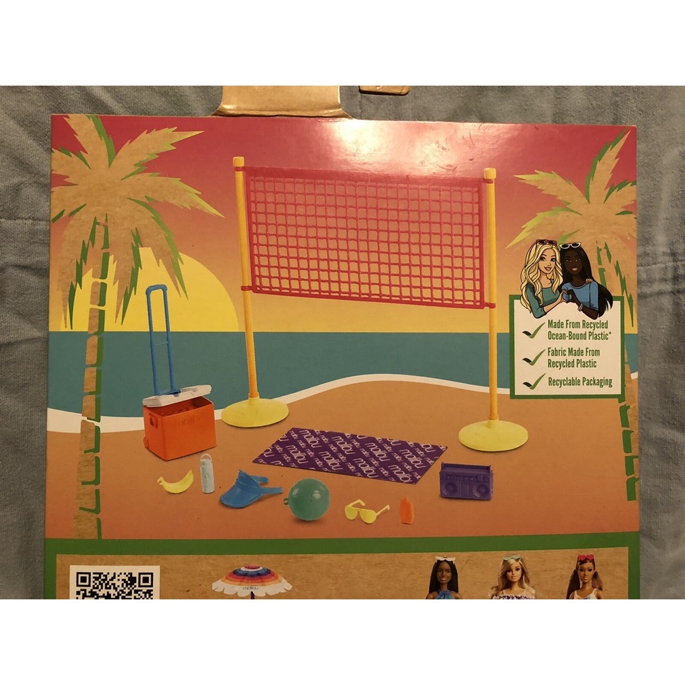 NEW Mattel Barbie ❤️ The Ocean Volleyball Net Beach Play-Set -Recycled Plastic - Picture 5 of 5